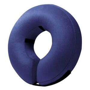 New BENCMATE Inflatable Dog Cone Collar Alternative Navy Blue XXL Recovery Donut